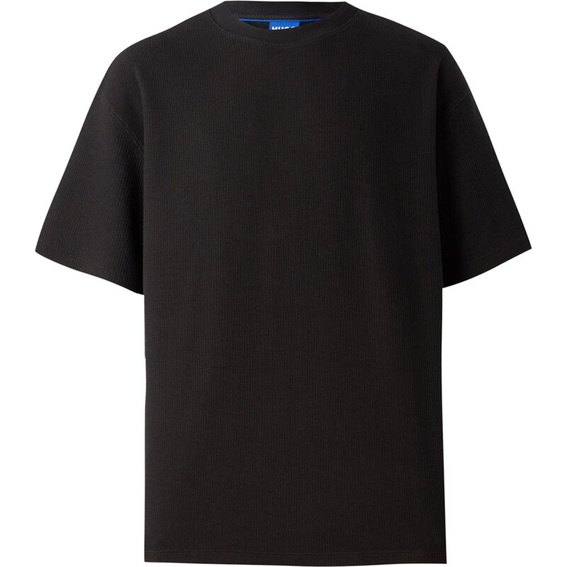 HUGO Tričko Nuwaffle čierna 66257391