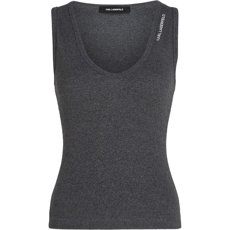 Karl Lagerfeld Top tmavosivá 66257415