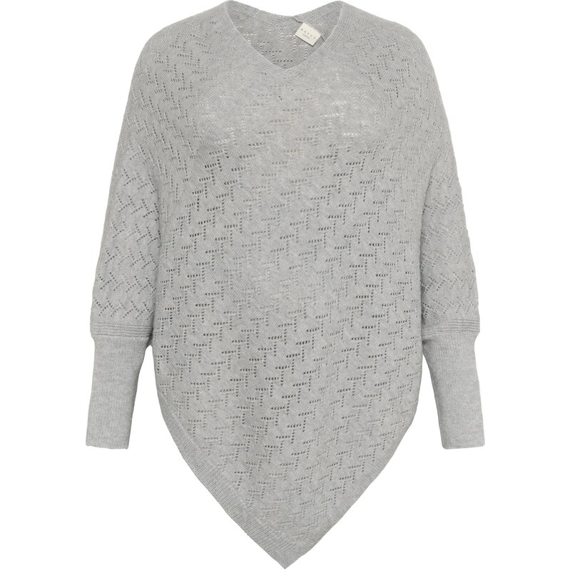 KAFFE CURVE Pelerína svetlosivá 66257421