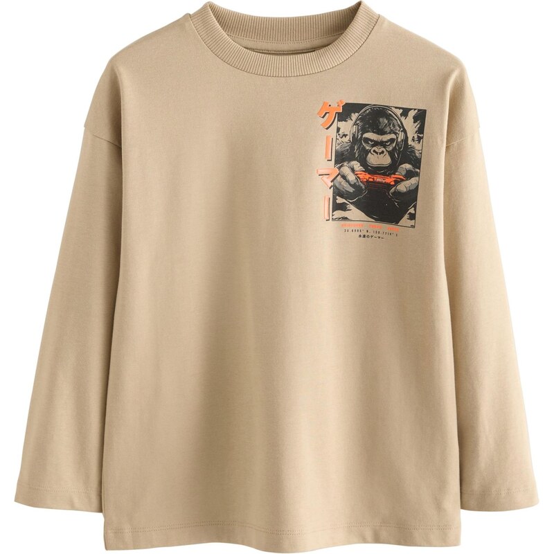 Next Tričko kamenná / oranžová / čierna 66257467