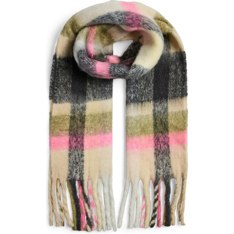 PIECES Šál PCMAYA pastelovo žltá / olivová / svetloružová / čierna 66257470