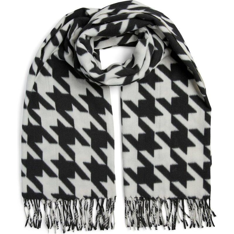 PIECES Šál PCMAXIE čierna / biela 66257471