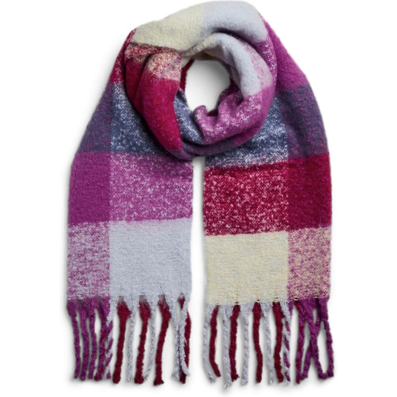 PIECES Šál PCMADA béžová / opálová / fialová / červená 66257472