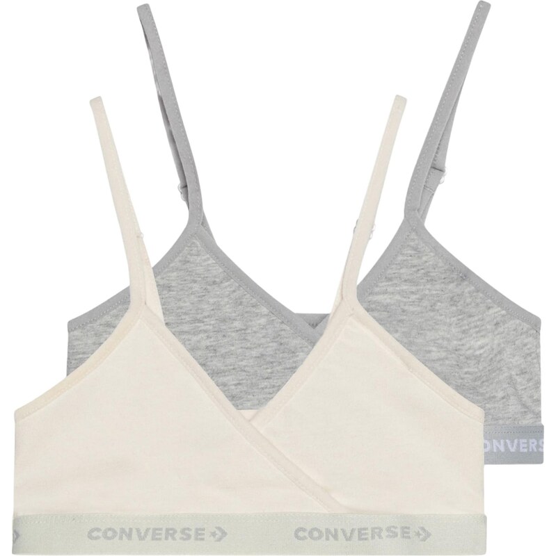 CONVERSE Podprsenka svetlosivá / biela ako vlna 66257475