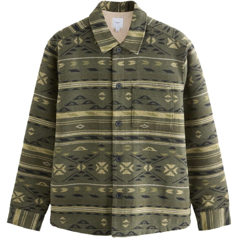 Next Prechodná bunda olivová / svetlozelená / biela 66257552