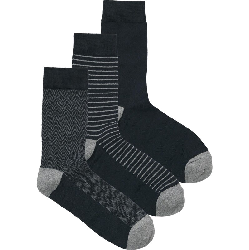 JACK & JONES Ponožky tmavomodrá / sivá 66257559