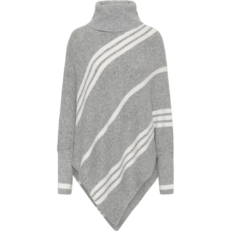 Cream Pelerína Kuma sivá melírovaná / biela 66257581