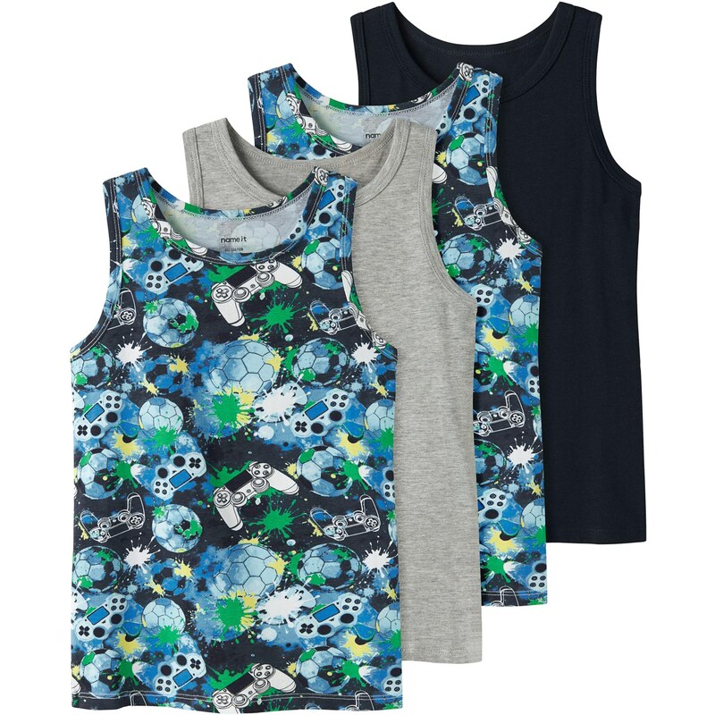 NAME IT Tielko modrá / tmavomodrá / sivá melírovaná / zelená 66257646