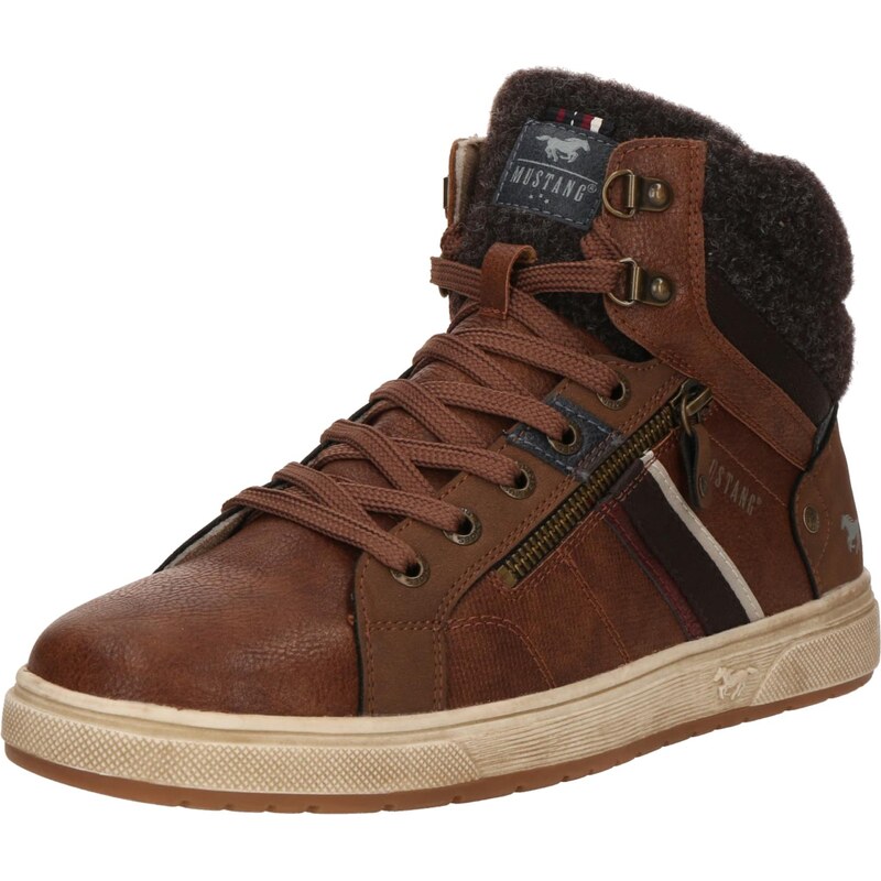 MUSTANG Šnurovacie čižmy hnedá 66257784