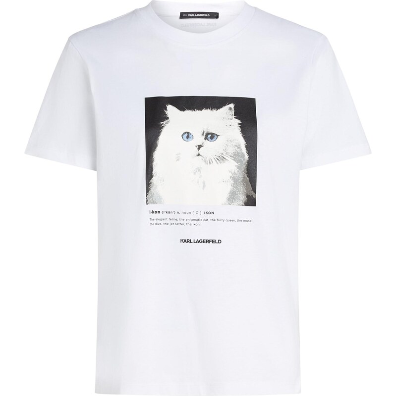 Karl Lagerfeld Tričko PORTRAIT čierna / biela 66257796