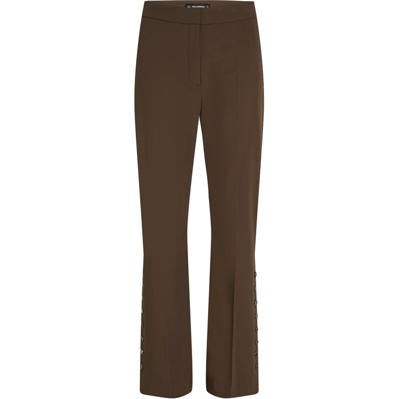 Karl Lagerfeld Nohavice s pukmi hnedá 66257822