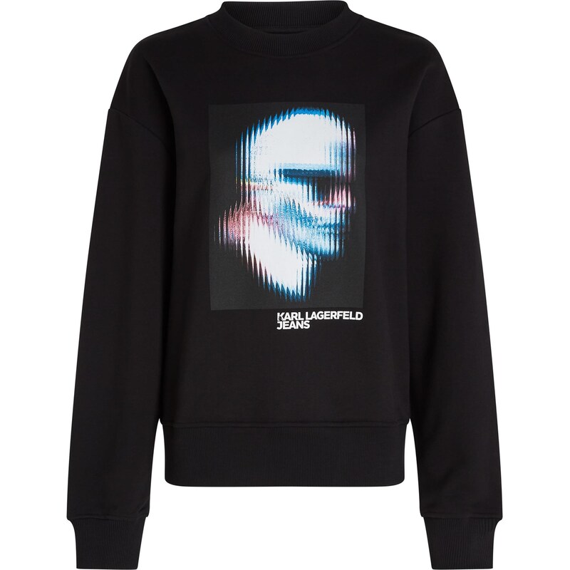 KARL LAGERFELD JEANS Mikina modrá / ružová / čierna / biela 66257823