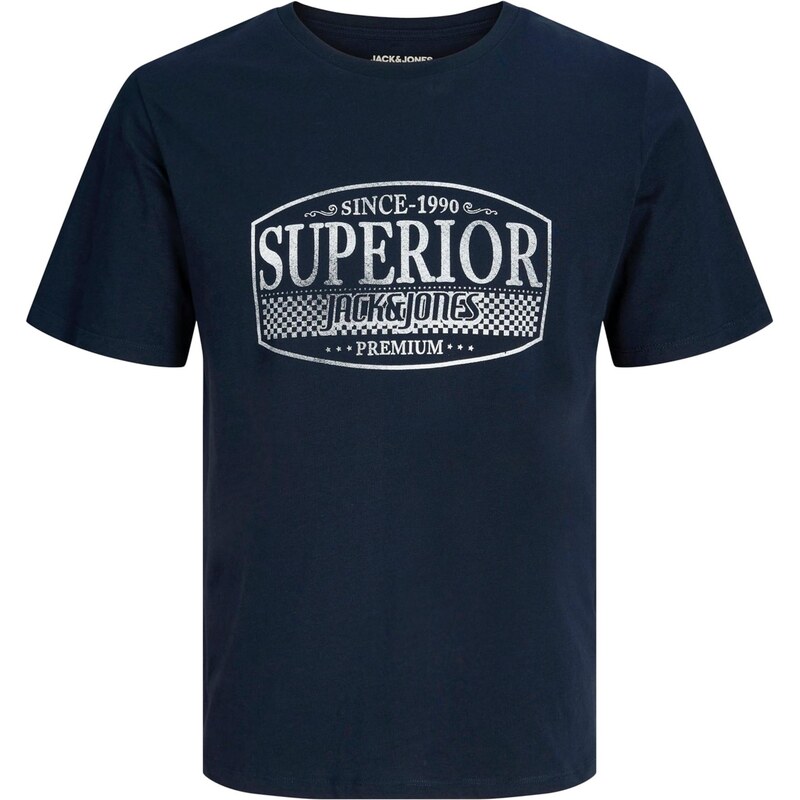 Jack & Jones Premium Tričko JPRBLUNOAH námornícka modrá / biela 66257849