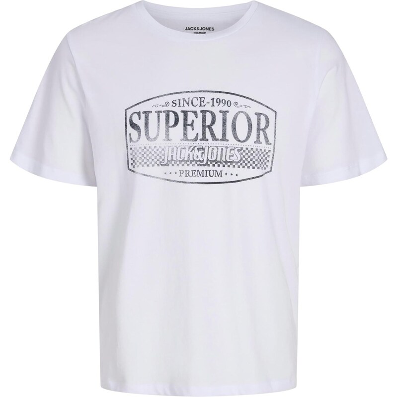 Jack & Jones Premium Tričko JPRBlunoah čierna / biela 66257852