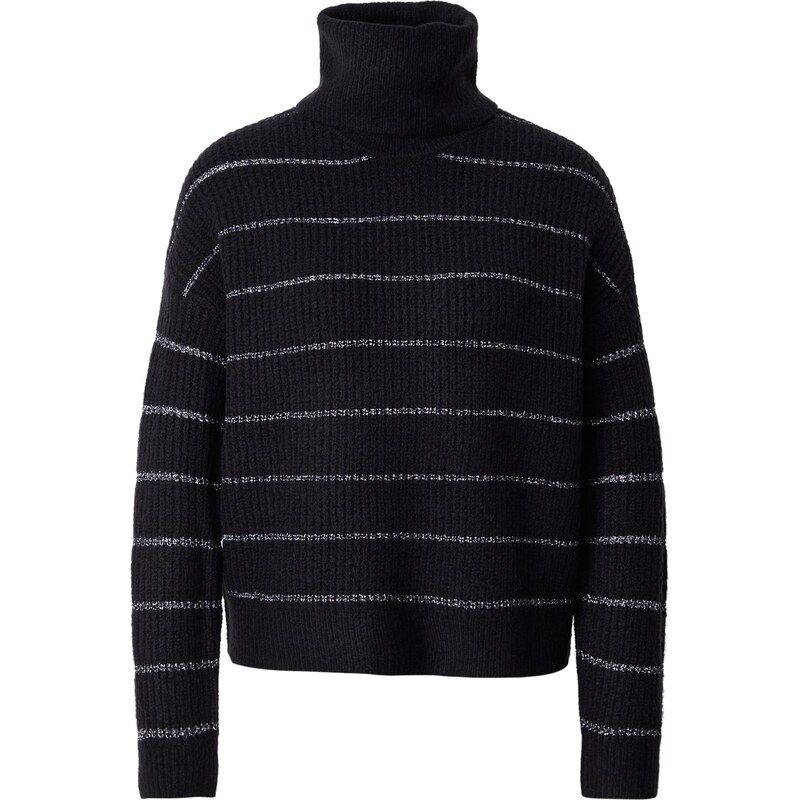 VILA Sveter VIZAZA čierna / strieborná 66257878