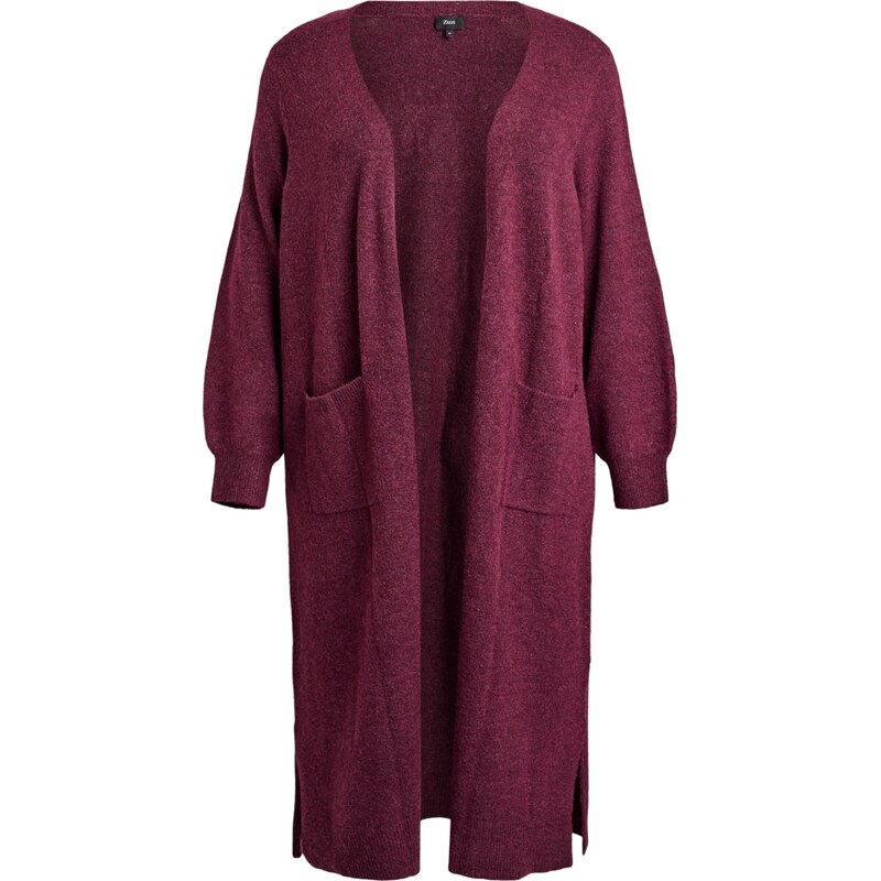 Zizzi Oversize kardigán Cavista červeno-fialová 66257909