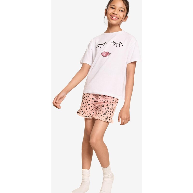 Lipsy Pyžamo ružová / čierna / biela 66257981