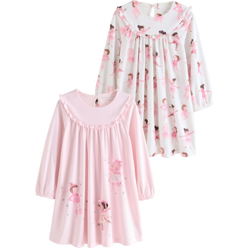 Next Nočná košieľka telová / hnedá / ružová / biela 66257999