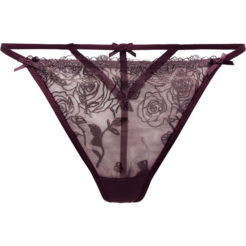 Hunkemöller Tangá HOLLIE burgundská 66258078