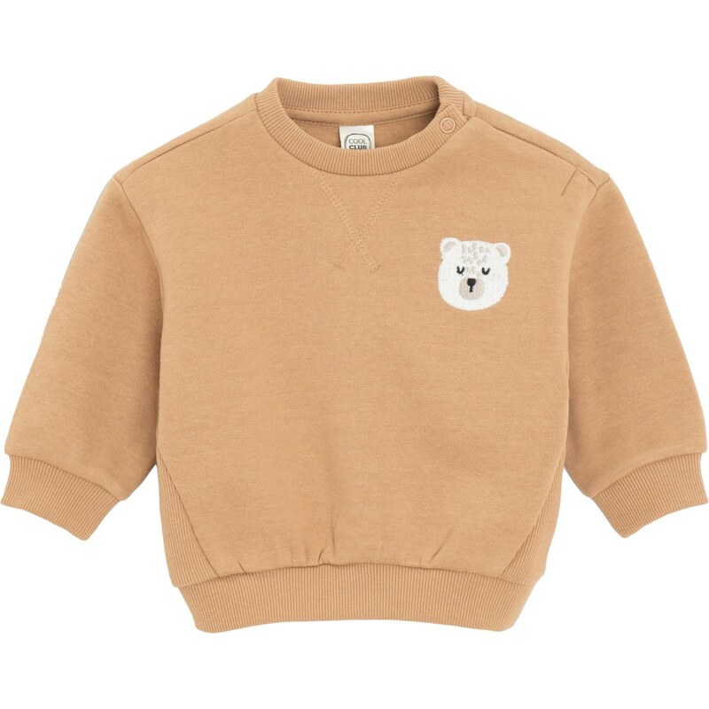 Cool Club Mikina farba ťavej srsti / čierna / biela 66258120