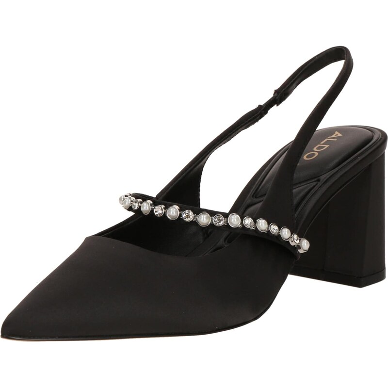 ALDO Lodičky s otvorenou pätou VESTIA čierna / priehľadná / biela 66258214