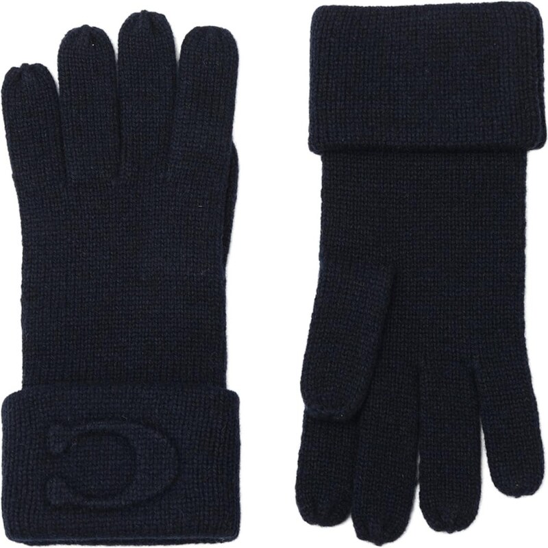 COACH Prstové rukavice námornícka modrá 66258235