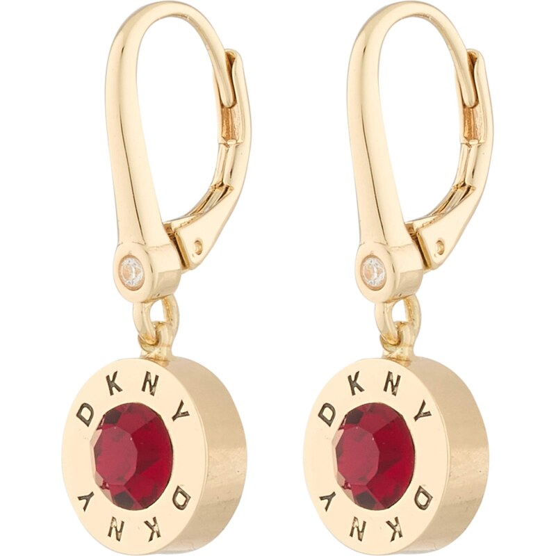 DKNY Náušnice zlatá / červená 66258246