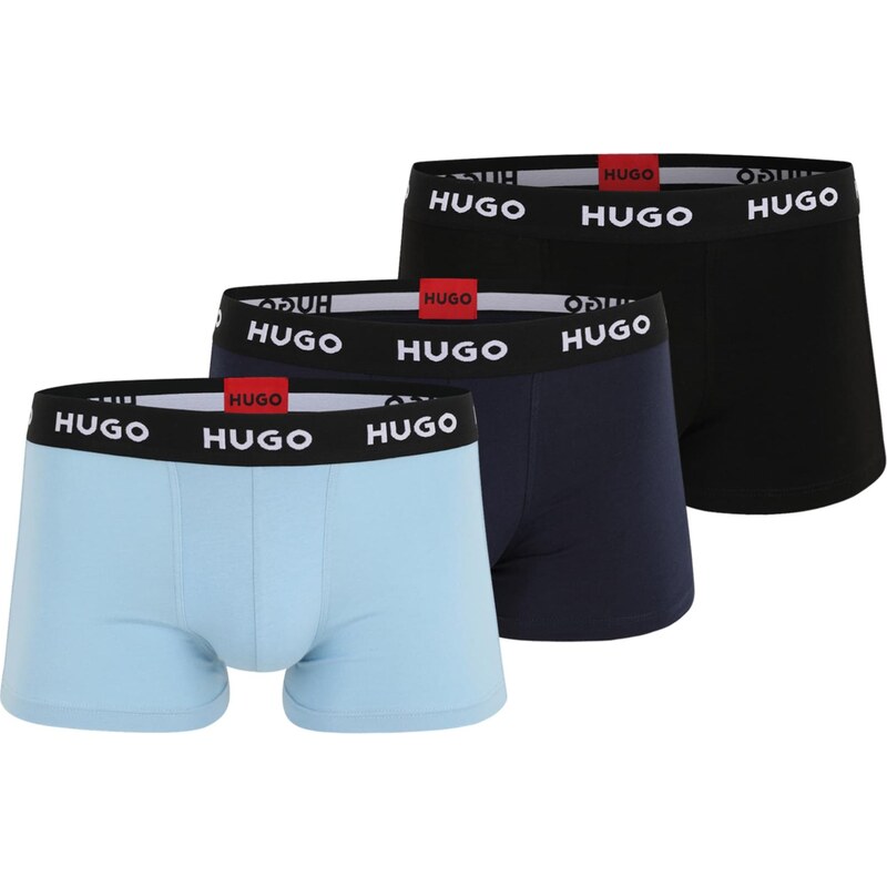 HUGO Boxerky tmavomodrá / svetlomodrá / čierna / biela 66258245