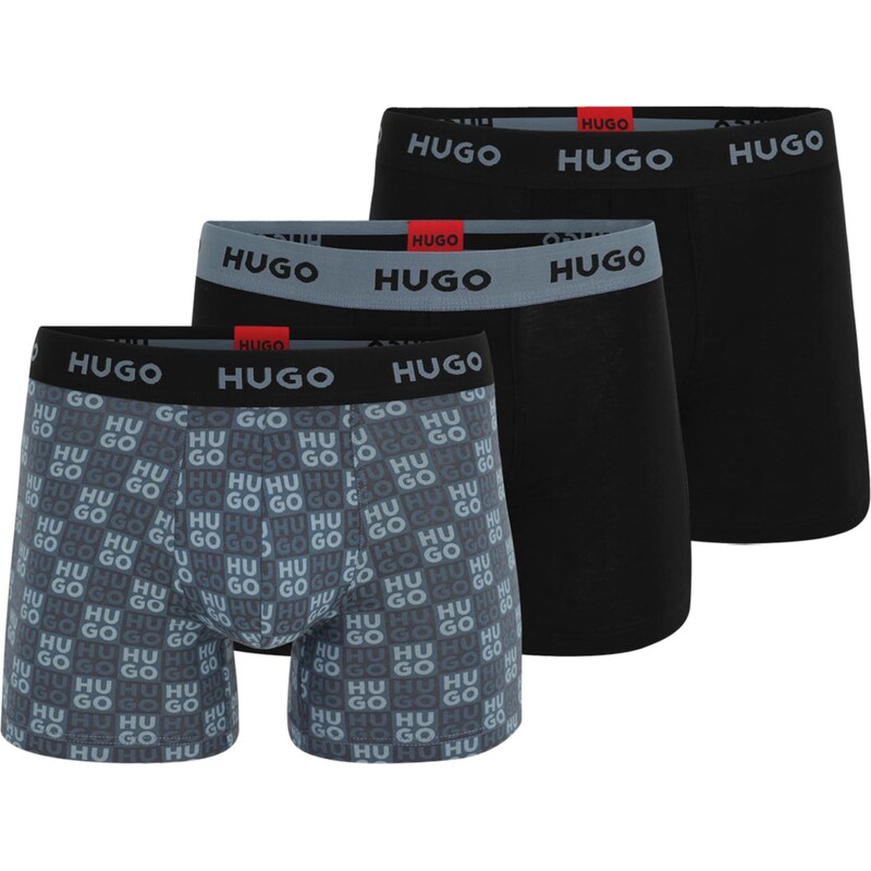 HUGO Boxerky pastelovo modrá / antracitová / dymovo šedá / čierna 66258269