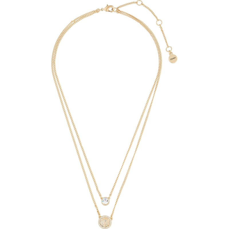 DKNY Retiazka zlatá / priehľadná 66258286