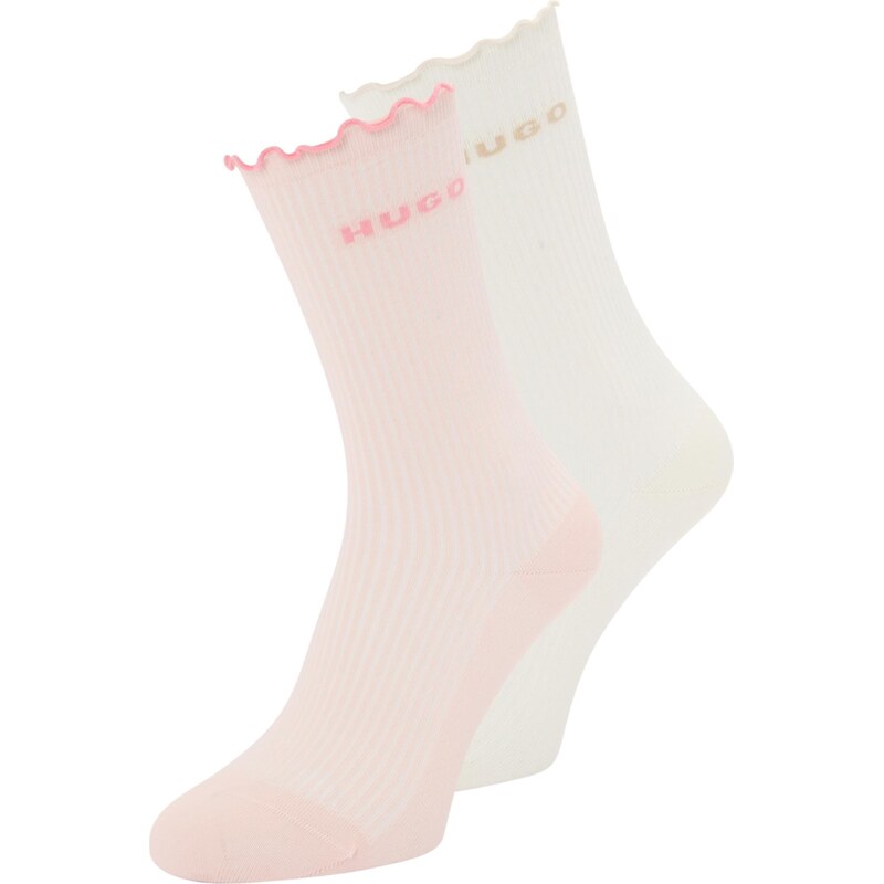 HUGO Ponožky béžová / svetlobéžová / pastelovo ružová / svetloružová 66258264