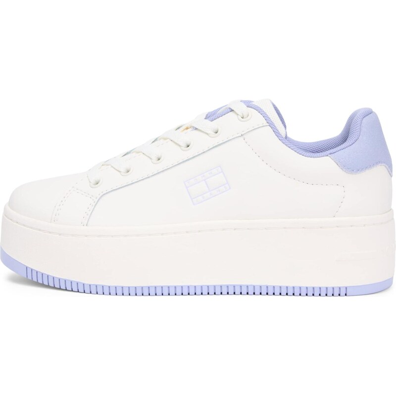Tommy Jeans Nízke tenisky ESS svetlofialová / biela 66258467