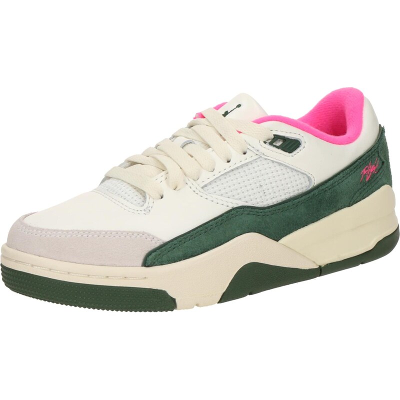 Jordan Nízke tenisky FLIGHT COURT krémová / jedľová / neónovo ružová 66258458