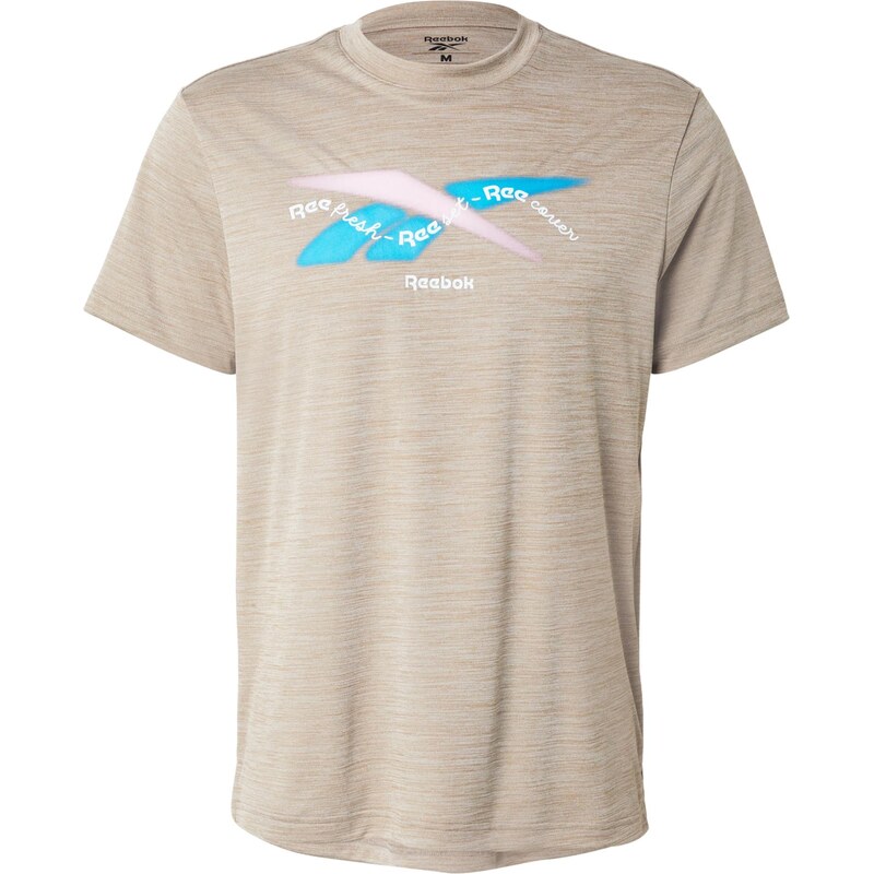 Reebok Funkčné tričko azúrová / tmavošedá / ružová / biela 66258464