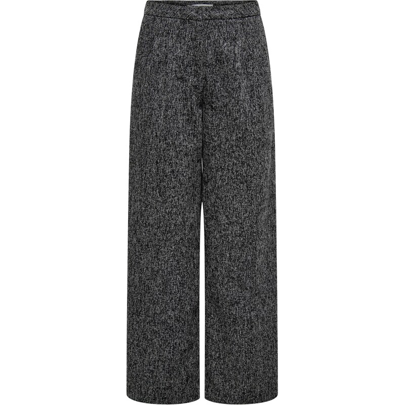 JDY Tall Nohavice JDYFRANCESCA sivá / čierna 66258586