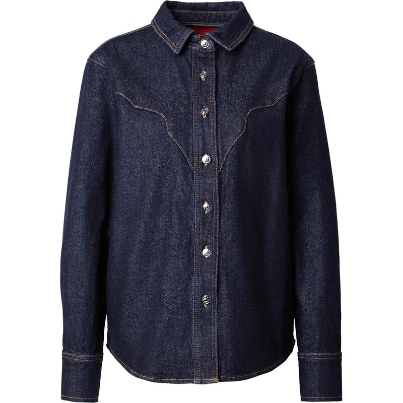 ONLY Blúzka ONLPICCADILLY tmavomodrá 66258613