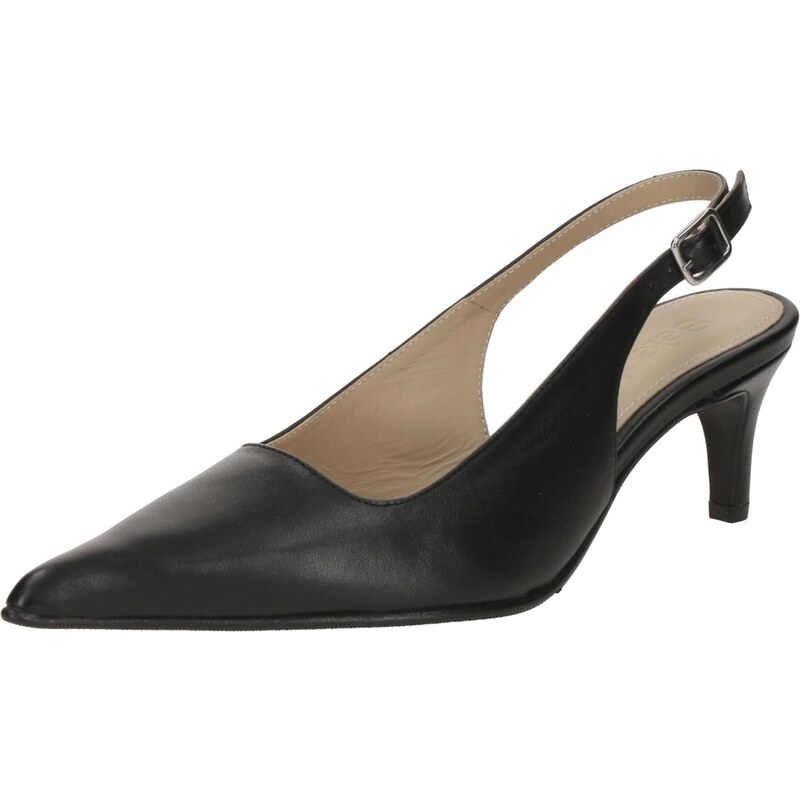 SELECTED Lodičky s otvorenou pätou SLFIsla čierna 66258680