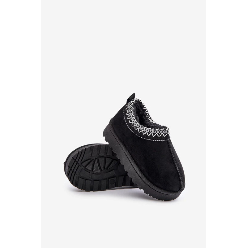 Kesi Detské zateplené snežnice s kožušinou Black Vilabria 65450552