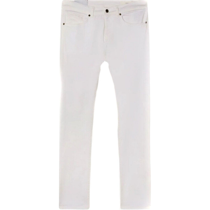 Biele pánske skinny rifle Dondup 66806041