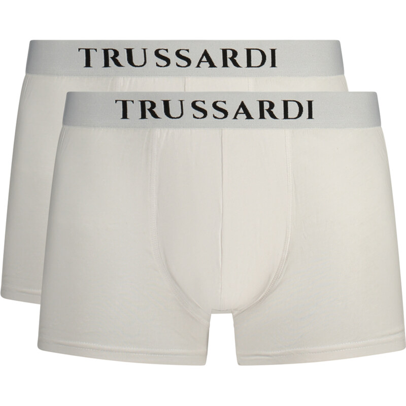 Pohodlné Pánske Boxerky TRUSSARDI Biela 68243313