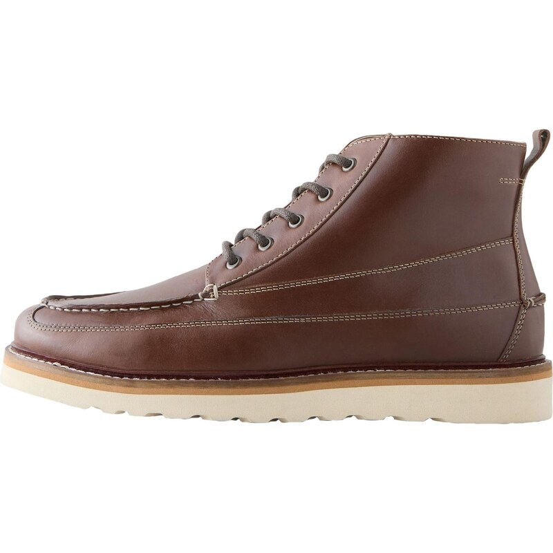 Next Šnurovacie čižmy tmavohnedá 66263028