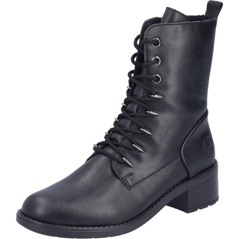 Rieker Šnurovacie členkové čižmy čierna 66263047