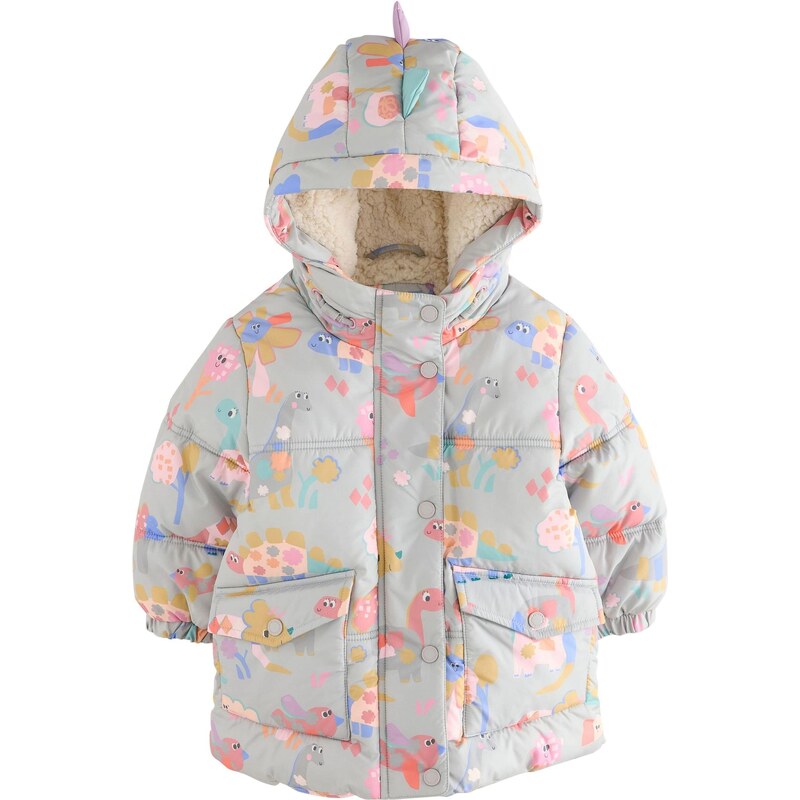 Next Zimná bunda svetlomodrá / medová / sivá / koralová 66263091