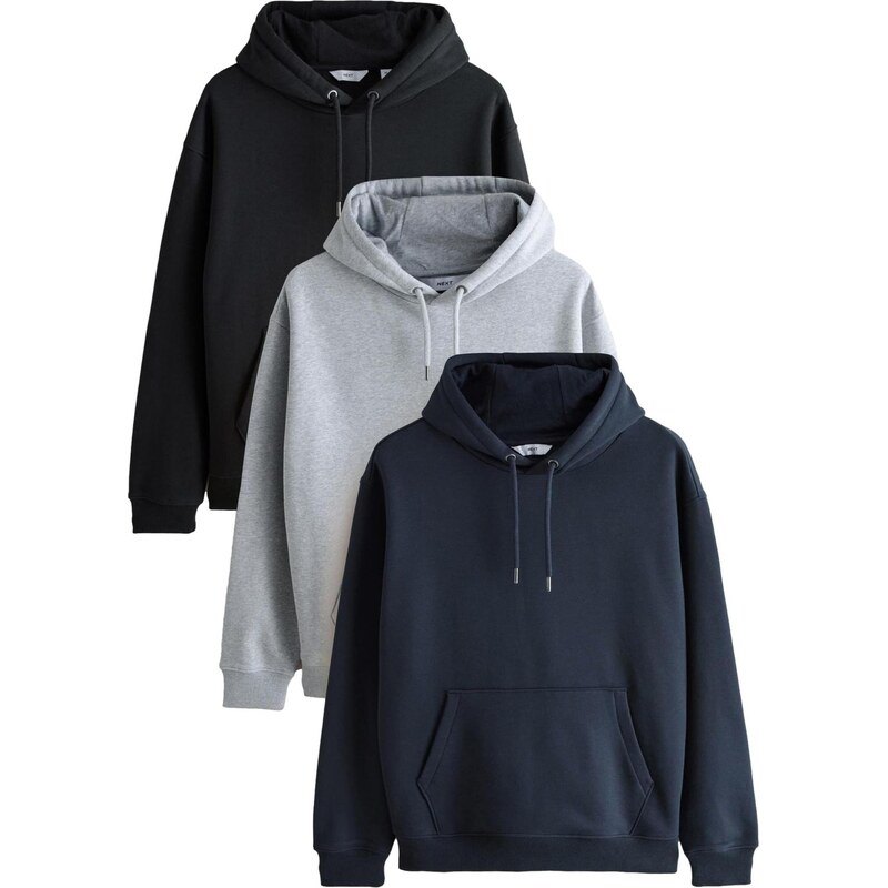 Next Mikina námornícka modrá / sivá melírovaná / čierna 66263102