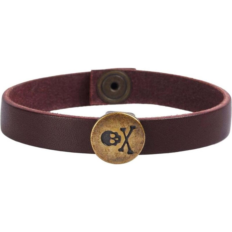Scalpers Náramok zlatá / burgundská 66263153