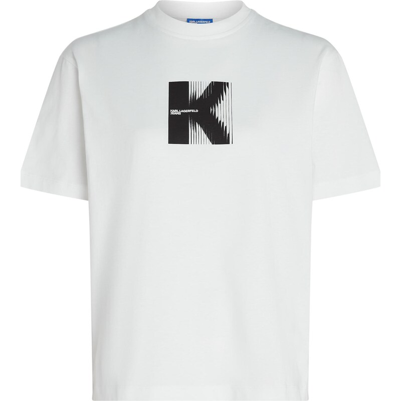 KARL LAGERFELD JEANS Tričko čierna / biela 66263246