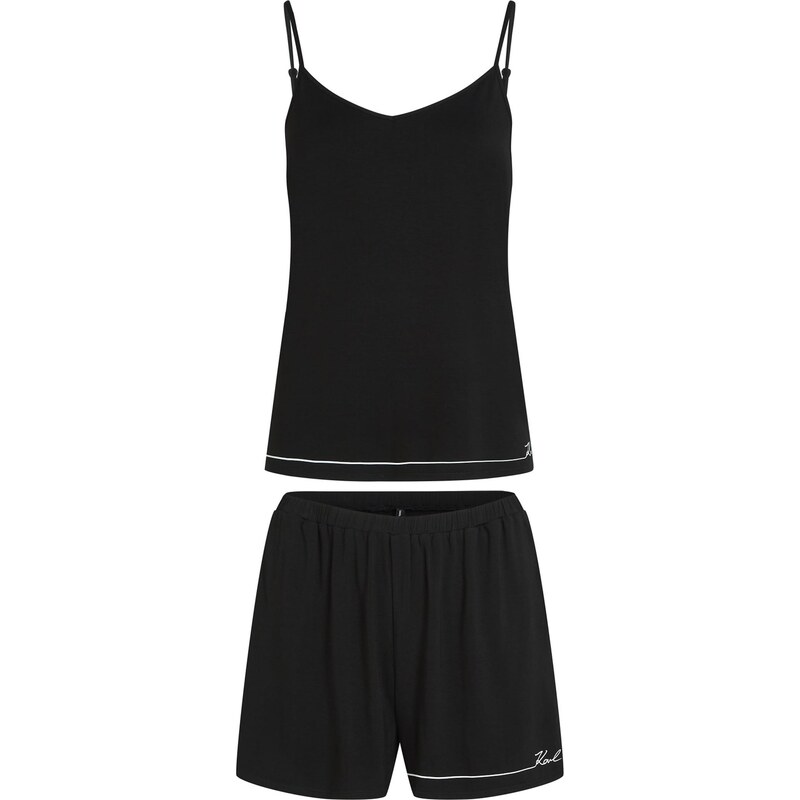 Karl Lagerfeld Kraťasy čierna / biela 66263242