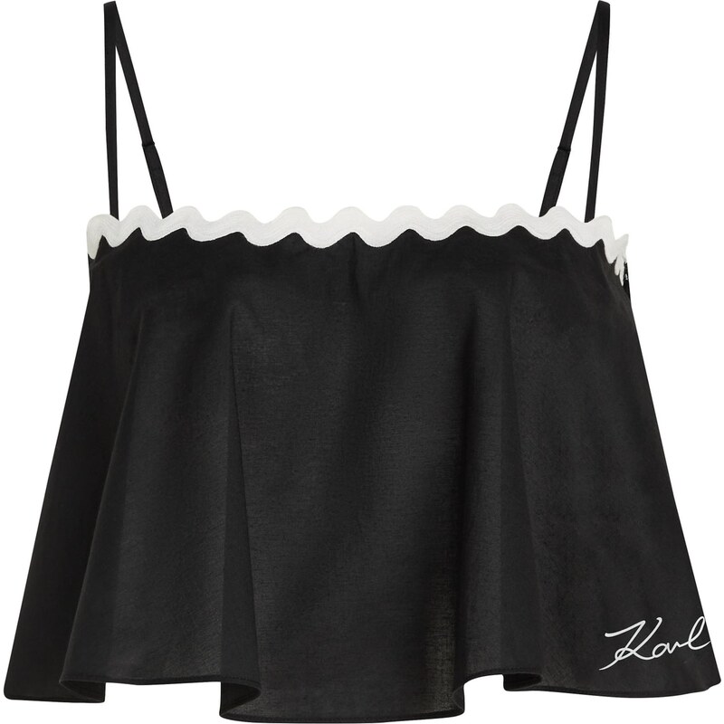 Karl Lagerfeld Top čierna / biela 66263253