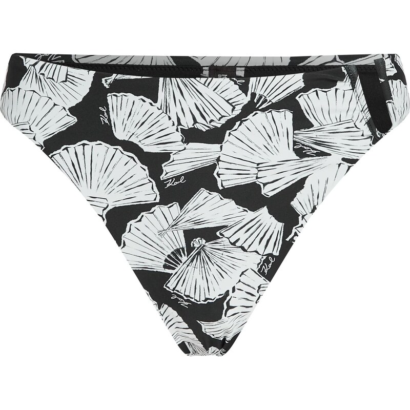 Karl Lagerfeld Bikinové nohavičky čierna / biela 66263282