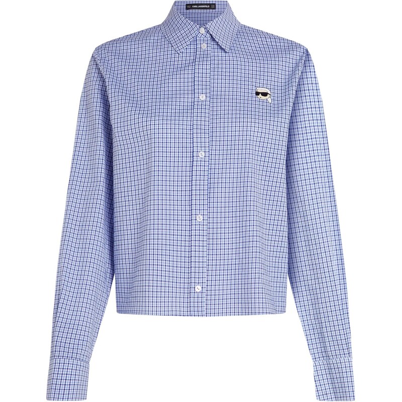 Karl Lagerfeld Blúzka Ikon námornícka modrá / svetlomodrá / biela 66263291